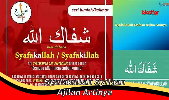 Menguak Arti Penting Syafakallah Syifaan Ajilan untuk Kesembuhan