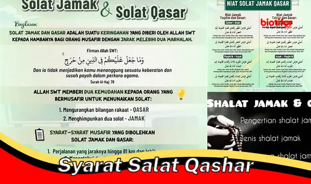 Panduan Lengkap Syarat Salat Qashar yang Sah dan Benar