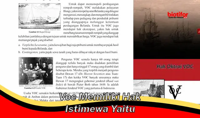 Hak Istimewa VOC: Dampaknya bagi Indonesia