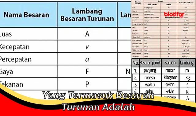 Mengenal Besaran Turunan: Pengertian dan Contohnya