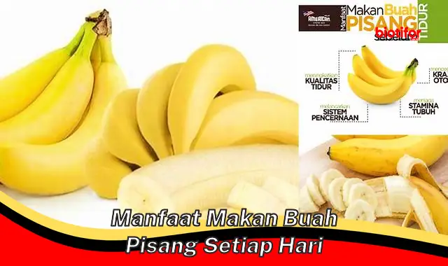 5 Manfaat Makan Pisang Setiap Hari Yang Jarang Diketahui