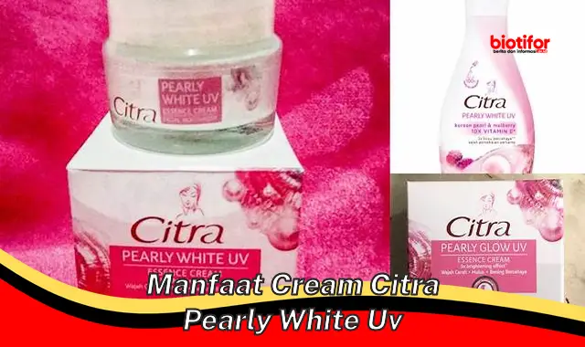 Temukan 5 Manfaat Cream Citra Pearly White UV yang Jarang Diketahui