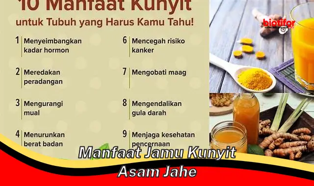 Temukan Khasiat Jamu Kunyit Asam Jahe yang Jarang Diketahui