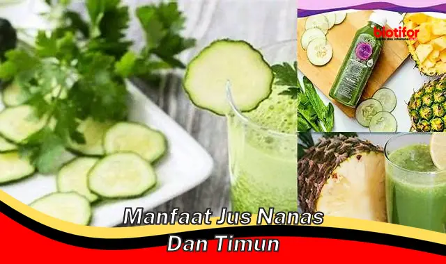 Temukan 5 Manfaat Jus Nanas dan Timun yang Wajib Diketahui