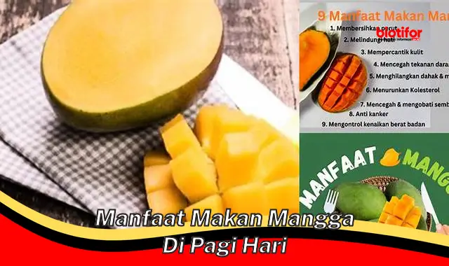 Temukan Manfaat Istimewa Makan Mangga di Pagi Hari yang Jarang Diketahui