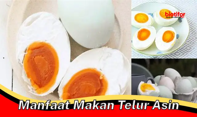 Temukan Rahasia Istimewa: 5 Manfaat Makan Telur Asin yang Jarang Diketahui