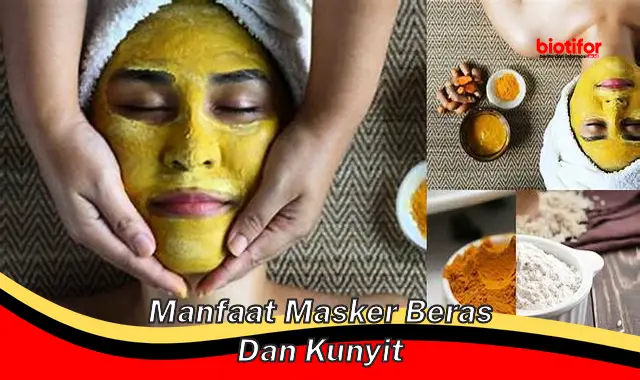 Ungkap 5 Manfaat Masker Beras dan Kunyit yang Jarang Diketahui!