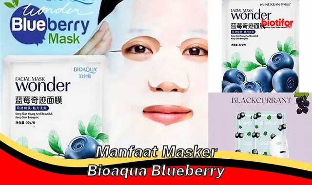 Temukan 5 Manfaat Masker Bioaqua Blueberry yang Jarang Diketahui