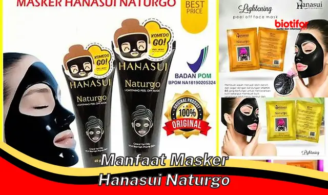 Temukan 5 Manfaat Masker Hanasui Naturgo yang Wajib Anda Ketahui!