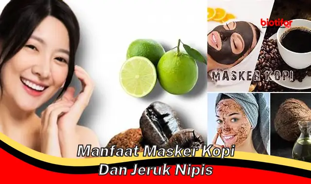 manfaat masker kopi dan jeruk nipis manfaat masker kopi dan jeruk nipis