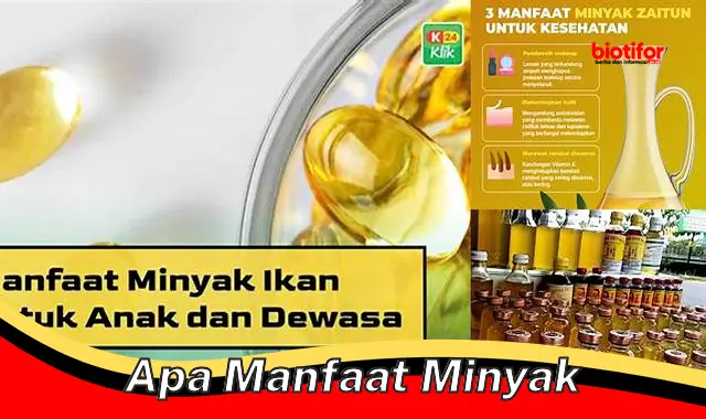 apa manfaat minyak apa manfaat minyak