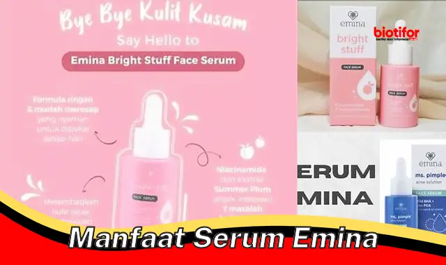 5 Manfaat Serum Emina yang Jarang Diketahui