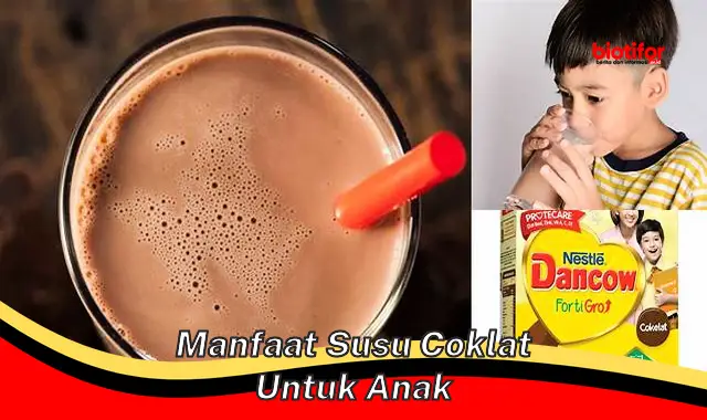 Temukan Manfaat Susu Coklat untuk Anak yang Jarang Diketahui