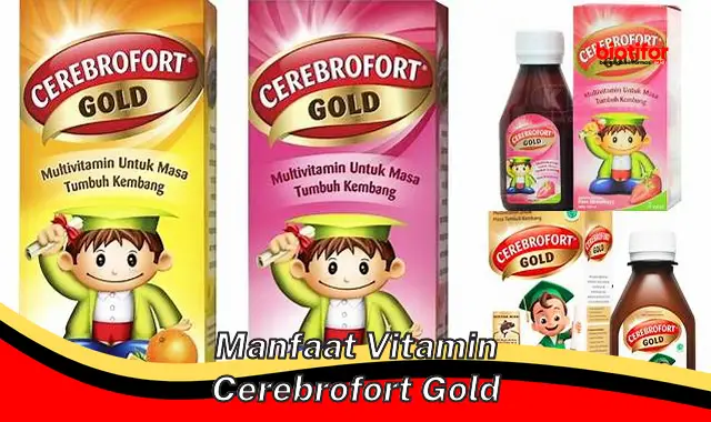 5 Manfaat Vitamin Cerebrofort Gold yang Jarang Diketahui