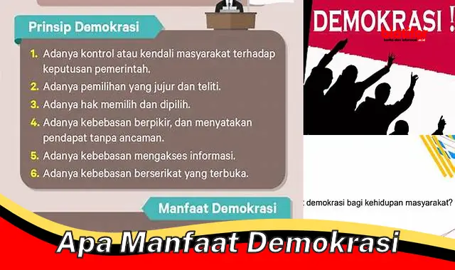 apa manfaat demokrasi apa manfaat demokrasi