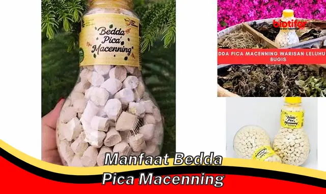 Temukan Manfaat Bedda Pica Macenning yang Jarang Diketahui