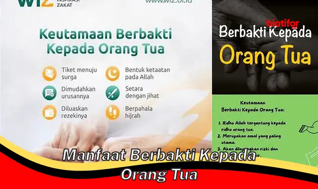 Temukan Manfaat Luar Biasa Berbakti Kepada Orang Tua