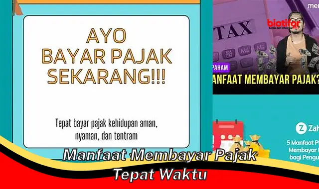 manfaat membayar pajak tepat waktu manfaat membayar pajak tepat waktu