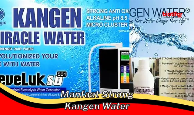 Temukan Manfaat Strong Kangen Water yang Jarang Diketahui