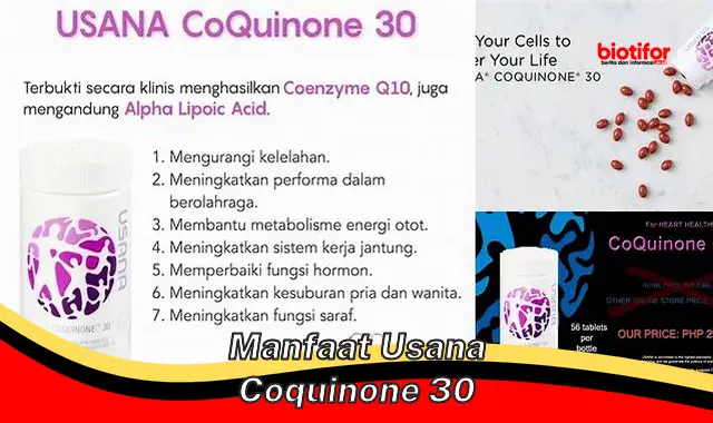 Temukan 5 Manfaat Usana Coquinone 30 yang Jarang Diketahui