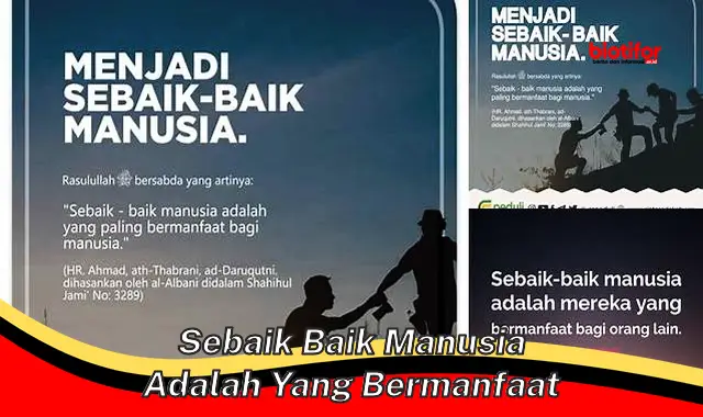 sebaik baik manusia adalah yang bermanfaat sebaik baik manusia adalah yang bermanfaat