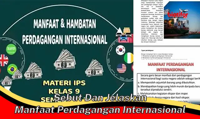sebut dan jelaskan manfaat perdagangan internasional sebut dan jelaskan manfaat perdagangan internasional