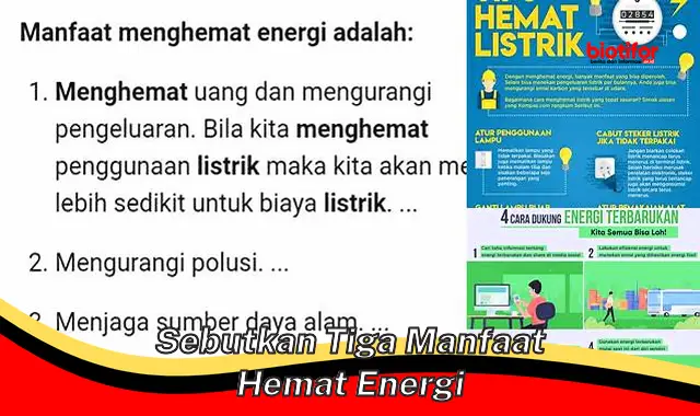 Temukan 3 Manfaat Hemat Energi yang Jarang Diketahui