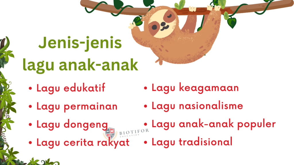 Jenis-jenis lagu anak-anak