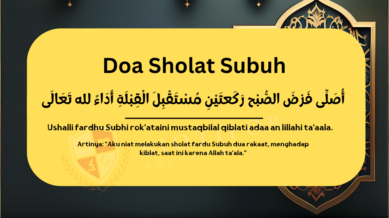 doa sholat subuh