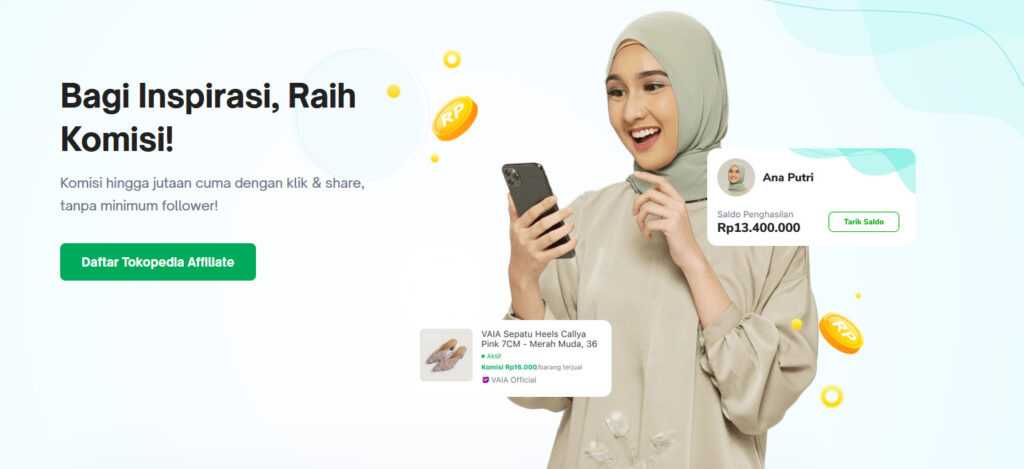 Cara Daftar Affiliate Tokopedia