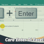 Cara Enter Di Excel