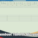 Cara Membuat Tabel Di Microsoft Word
