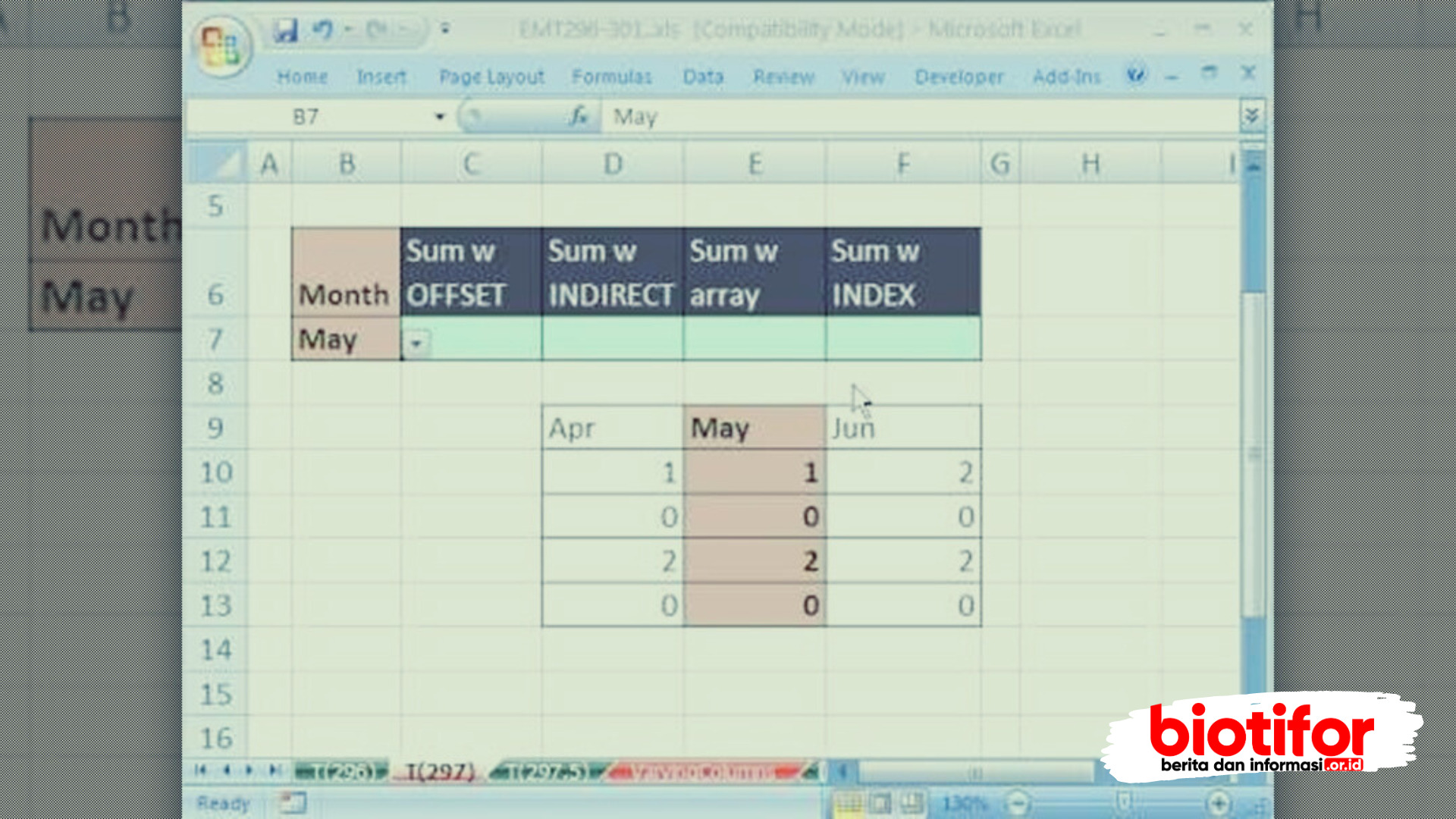 cara menambah kolom di excel