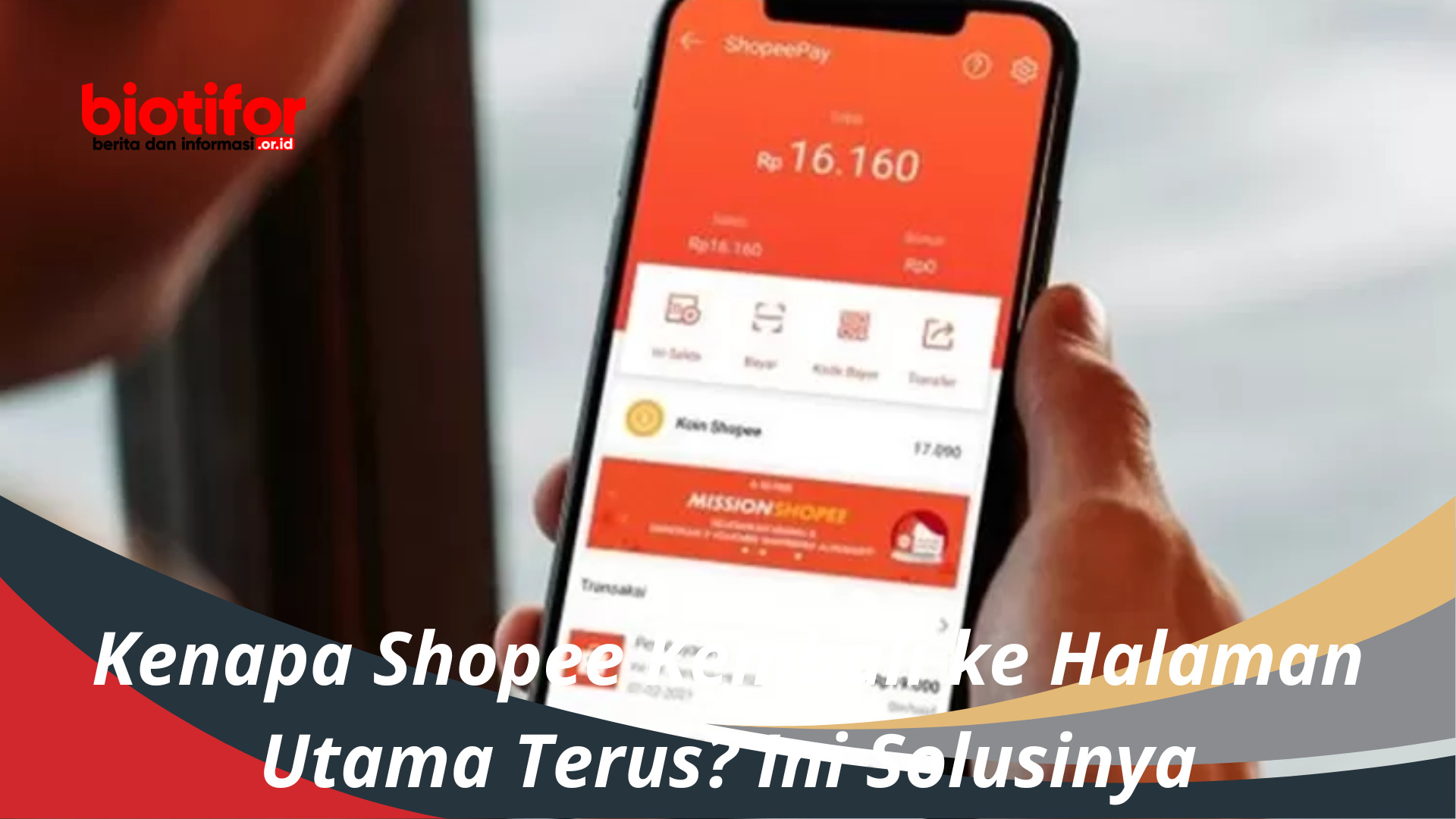 Kenapa Shopee Kembali ke Halaman Utama Terus? Ini Solusinya