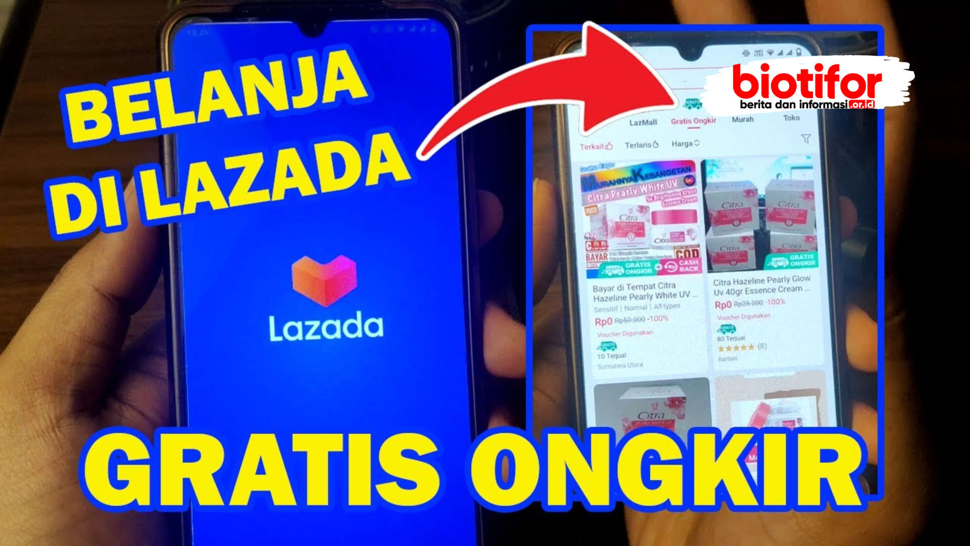 Menggunakan Kode Voucher Gratis Ongkir