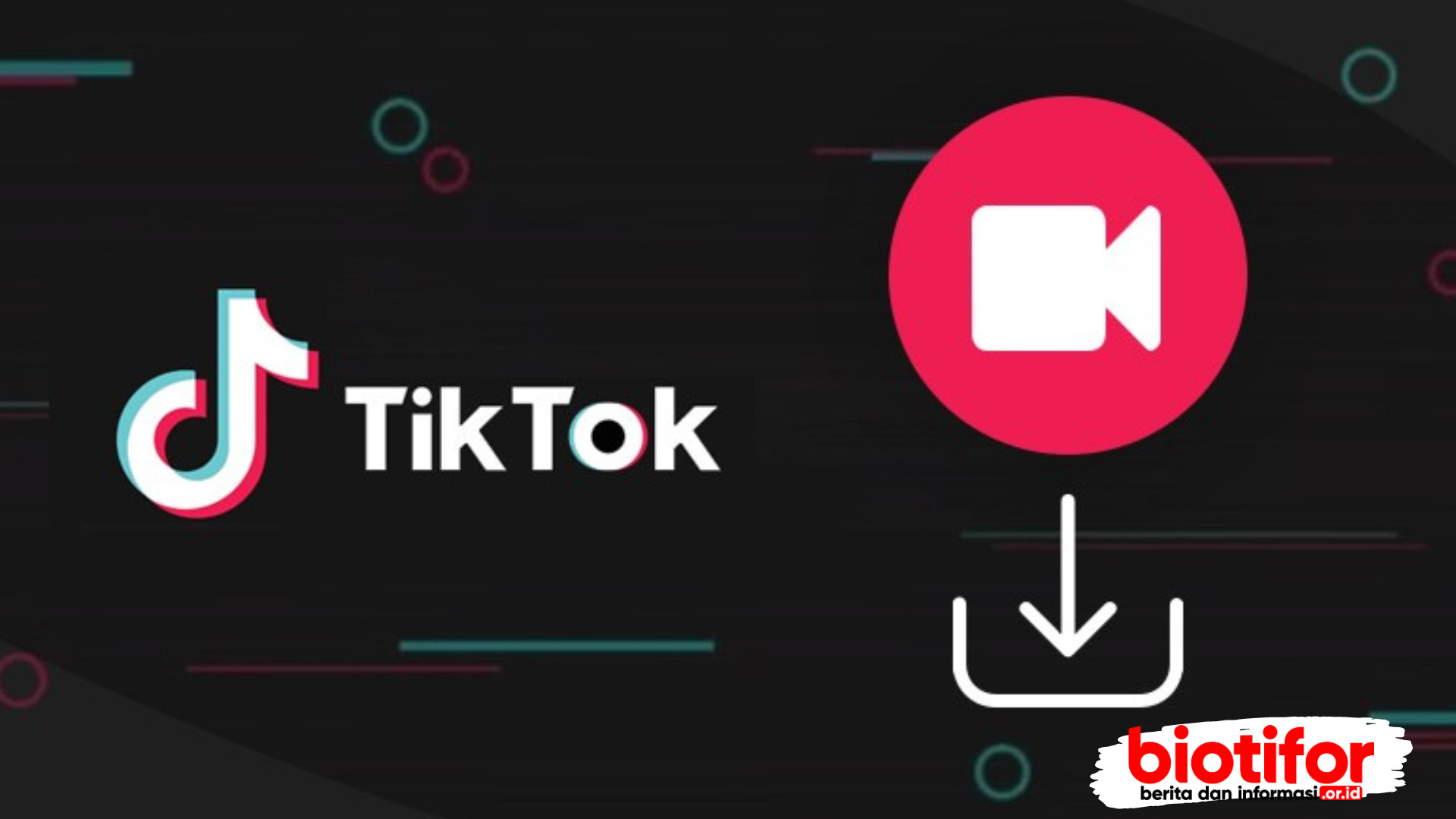 cara simpan video tiktok