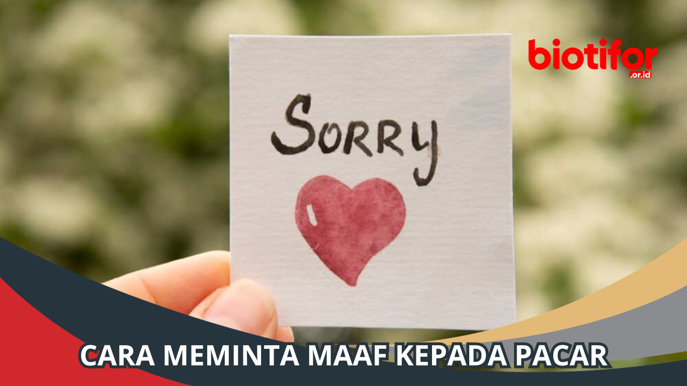 Cara Meminta Maaf kepada Pacar