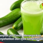 Manfaat Jus Timun, Menyegarkan, Menyehatkan dan Efek Sampingnya